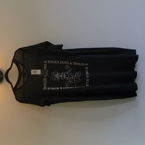 NWT-Torrid/Black Minnie Mouse T-Shirt mini mesh yoke dress size 4 or 4X